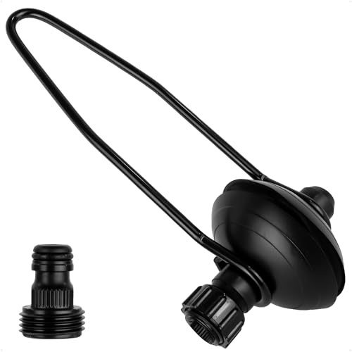 Five Oceans Outboard Motor Muffs, Universal Outboard Motor Flusher, Black PVC Marine Grade Round Muffs, Coated Steel Bracket, Includes Garden Hose Connector and Quick Connect Adapter - FO1871