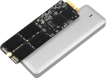 Transcend JetDrive 725 - Disco Duro sólido Interno SSD de 240 GB para MacBook Pro (Retina) de 15 + Carcasa USB 3.0, Color Plateado