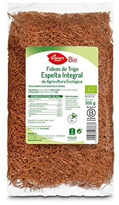 El Granero Integral - Fideos de Trigo Espelta Integral BIO - 500 g