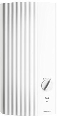 AEG elektronischer Durchlauferhitzer DDLE EASY 24 kW, einfache Temperaturwahl durch 2 Festtemperaturen 42°C und 55°C. Festanschluss 400V, VDE geprüft, 228842