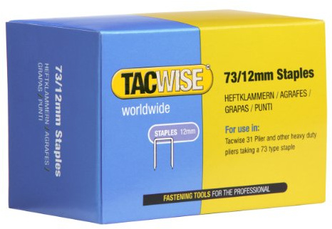 Tacwise 0457 Grapas Galvanizadas Profesionales 73/10 mm, Paquete de 5000
