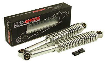Stoßdämpfer Federbein Set 360 mm Chrom - Zündapp Puch Hercules Kreidler Honda Mofa Moped Mokick