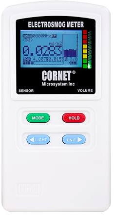EMRSS Cornet ED88T5G Plus Tri-Mode Messgerät – Hoch-/Niederfrequenz, Feldstärkemessgerät mit integriertem Magnetometer und Frequenzanzeige