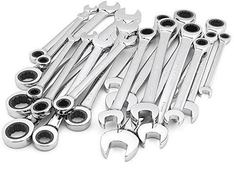Craftsman 20 pc Combination Ratcheting Wrench Set Metric MM & Standard SAE