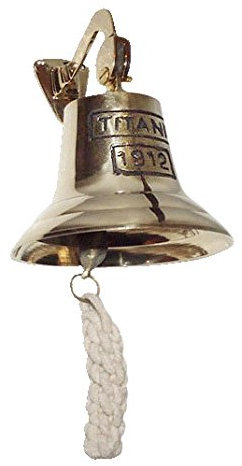 zeitzone Schiffsglocke Titanic 1912 Messing Glocke Nostalgie Maritim 18 cm