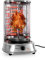 Oneconcept Kebab Master Pro - Spiedo Elettrico, Griglia Elettrica Verticale, Macchina Kebab, Griglia Girevole con Girarrosto, Pollo, Kebab e Gyros, 1800W, Argento