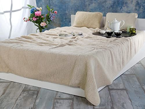 Wolldecke (Bettdecke) Alma 200 x 220 cm aus 100% Merinowolle - Öko Tex 100