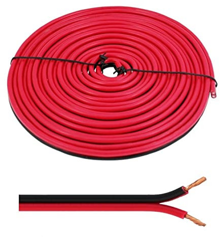5m Cables de Altavoz 2X 4mm² Rojo Negro Cable de Audio Cable de la Caja