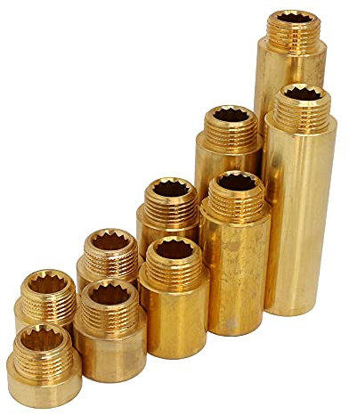 Hahnverlängerung 1/2, Messing, Anschluß-Verlängerung, Fitting, Gewindefitting