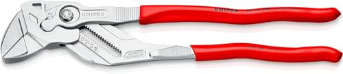 KNIPEX Pince-clé pince et clé à la fois en blister chromée gainées en plastique 300 mm, 86 03 300 SB