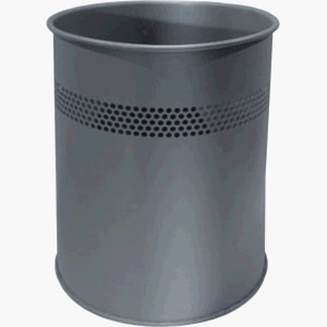 Twinco – m520108 – Papierkorb Metall 15lt Gri