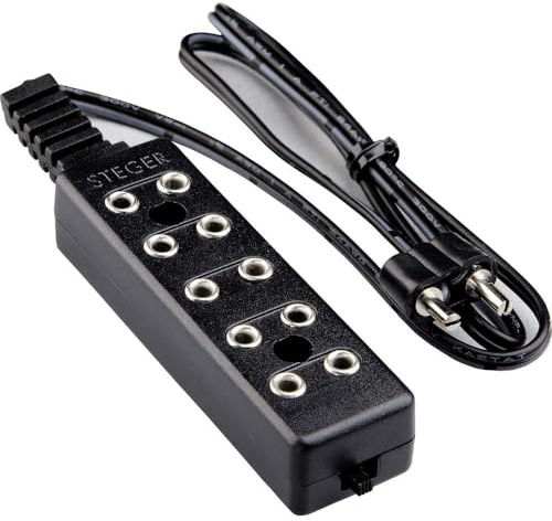 Rulke Rulke069464 Kahlert Licht 69464 Verteilerleiste mit Schalter 3.5V, Schwarz