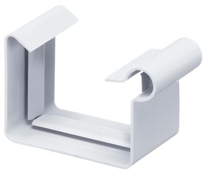 INEFA Rinnenverbinder Kastenrinne, PVC NW68 / 68mm Weiß Verbinder für Dachrinne Kunststoff, Dachrinnenzubehör, Made in Germany