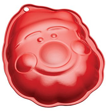 Kitchen Craft Santa Backform Karbonstahl antihaftbeschichtet, Rot