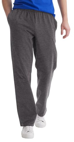 Hanes Men's Jersey Pant, Charcoal Heather, X-Large