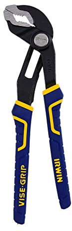 IRWIN Tools Vise-Grip Tools GrooveLock Pliers, V-Jaw, 6-inch (4935351), Black, Blue Yellow, Silver
