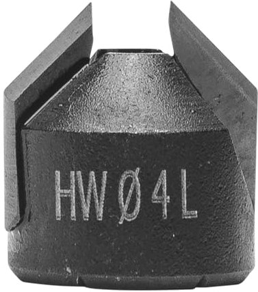 ENT 23300 Aufsteckversenker HW, Durchmesser (d) 4 mm, D 15,5 mm, E 45°, Links