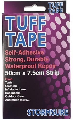 Stormsure - Flexibles Reparaturset Kleber - Gummistiefel/ Neoprenanzug/ Trockenanzug /Zelt, Aufblasbare Sachen, Regenschirm, Auto Weiches Dach, Pferde Decken, Luftbetten - Tuff Klebeband