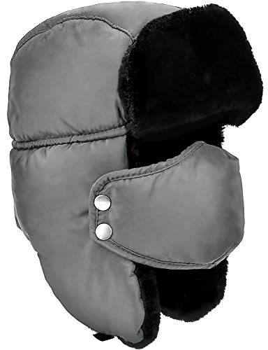 Cappello Caldo Invernale Unisex con paraorecchie, Cappello da Trapper in Pelliccia Sintetica - Sci di Pattinaggio su Ghiaccio e Altre attività all'aperto