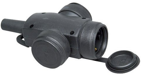 Kopp 181616018 Schutzkontakt-Vollgummikupplung 3-Fach