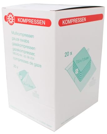 Mullkompressen 7,5x7,5cm 12-fach steril 20x5 Stück