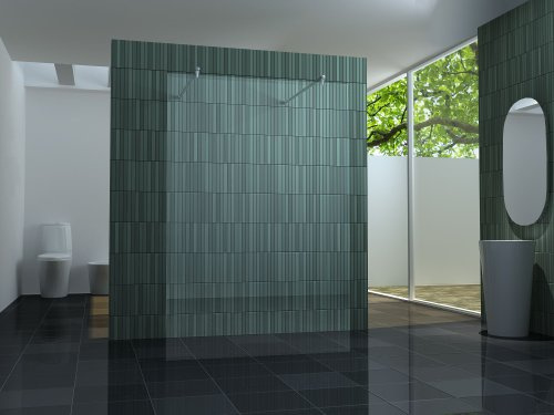 freistehende 10 mm Duschtrennwand FREE-H 140 x 200 cm