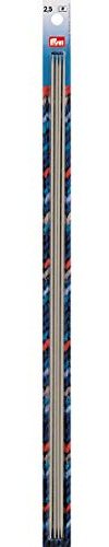 Prym Strumpfstricknadeln ALU 40 cm 2,50 mm grau Strumpfstricknadel, Aluminium, 2,5 mm