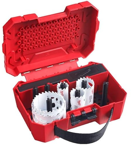 Coffret de 10 Scie cloche 4/6 MILWAUKEE - Ø 25/32/40/54/68/76 mm - 49224201