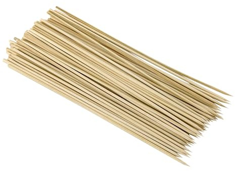 GoodCook Everyday 12-Inch Bamboo Skewers, 100-Count, Wooden Skewers for Grilling, Shish Kabob, BBQ, and Kebabs, Durable Single-Point Ends, Versatile Skewer Sticks for Cooking and Crafts
