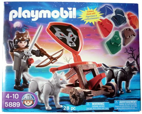 Playmobil® 5889 - Wolf Ritter mit Katapult und 2 Wölfen