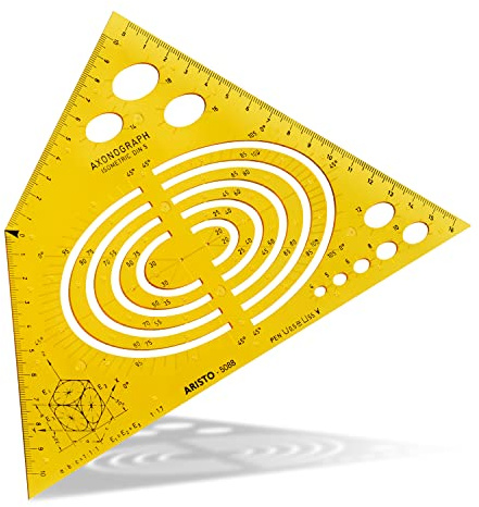 Schablone Axonograph Isometric DIN 5
