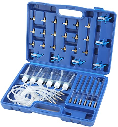 KATSU Tools Diesel Injector Flow Test Meter 6 Cylinder Common Rail Adapter Fuel Line Leak Off Tester Kits Car Truck Tool 449853