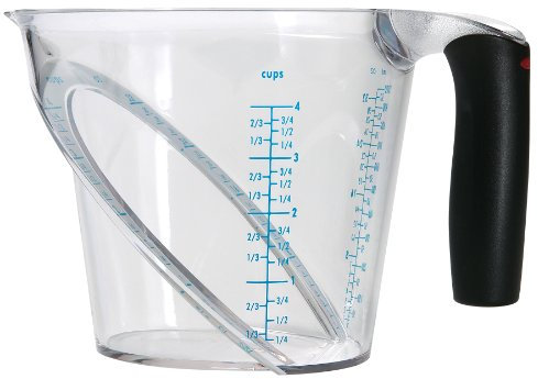 OXO SoftWorks Messbecher, abgewinkelt, 4 Tassen