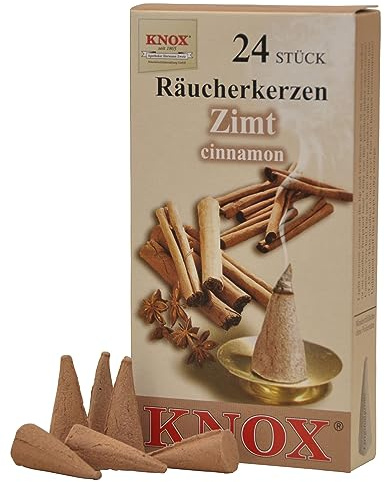 KNOX Räucherkegel Räucherkerzen Vanille, 24 Stück