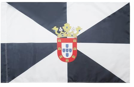 AZ FLAG Bandera Ceuta 90x60 cm Poliéster 100D Funda | Uso interior y exterior Enseña de la ciudad de ceuta costuras dobles y bordes reforzados con funda para mástil