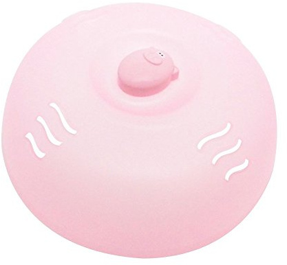 Joie Oink Pig Plastic Splatter-Proof Microwave Plate Cover, Pink