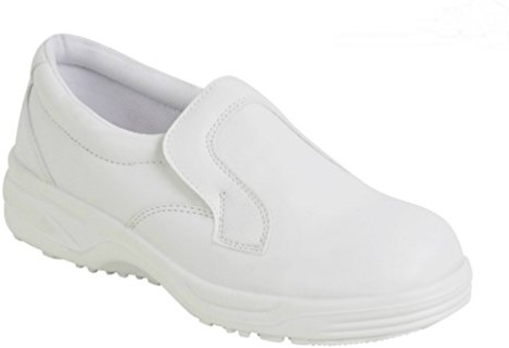 Hygiene Mens Slip On Shoe Safety Boot steel safety toe cap Duel Density Sole Anti Static Heel Energy Absorption EN345 Comfortable Easy to clean Food Shoes perfect for Hygiene the food industry UK10