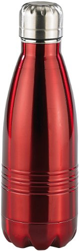 Rosenstein & Söhne Botellas aislantes - Jarra de vacío: Doble pared Mini- Botella de aislamiento al vacío, Acero inoxidable, 0,35 litros (Botella enfriamiento, Dosis vacuna)