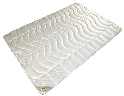 OEKO-TEX Garanta Leinen Steppbett mit Bio-Bezug leicht, Füllung: 60% Leinen 40% Baumwolle 135x200 cm