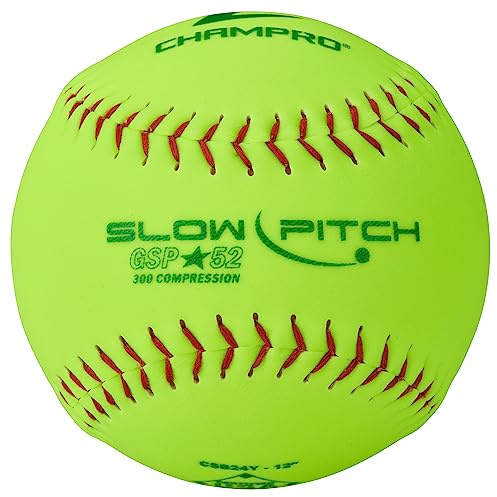 Champro gsp-52 ASA Softball, Ottica Giallo, 30,5 cm