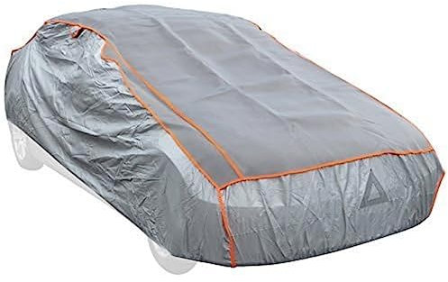 APA 16168 Hagelschutz-Vollgarage XL, Autoabdeckung, Autoplane, reißfest, wasserabweisend, grau