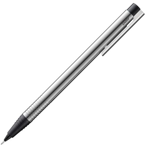 Lamy logo matt black Druckbleistift – zeitloser Minenbleistift mit hoher Funktionalität & Gehäuse aus robustem Edelstahl – Bleistift mit Feinstrichmine M 40 in Strichbreite 0,7 mm