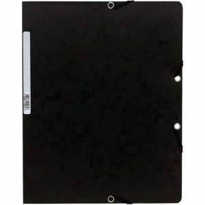 Exacompta 5561E Datei Box Dateien, A4, 250 Blatt, 0,5 mm, schwarz Karte 240 mm)