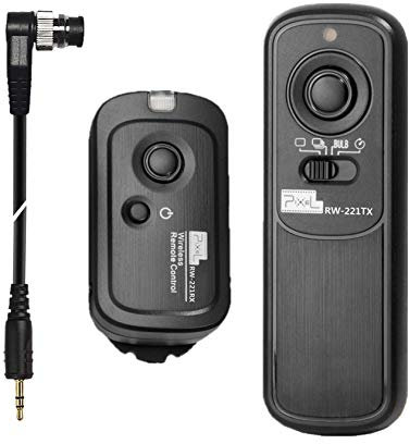 Pixel RW221-DC0 Fotocamera Telecomando wireless Compatibile con Nikon Z9 D3 D4 D5 D6 D800 D850 D810 D810A D700 D500 D300 D200 F6 F100 F5 F90X F90 N90s D1X D2H D3X