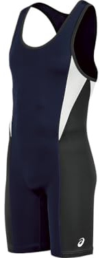 ASICS Legit Wrestling singlet, marinblå/svart, 2XS