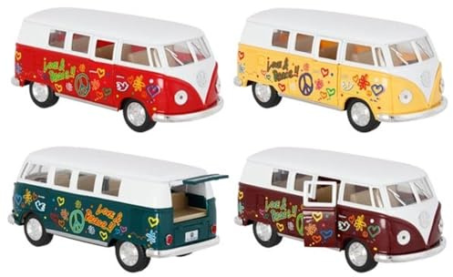 Volkswagen Classical Bus (1962) med tryck, 1:32