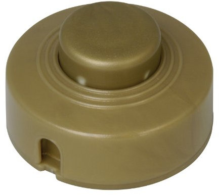 Kopp, 191807084, Interruttore a pedale, 1 polo, 250 V, 2 A, oro