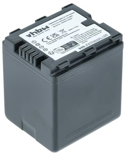 vhbw 1x batteria compatibile con Panasonic HC-X800, HC-X900, HC-X900M, HC-X909 videocamera camcorder (2200mAh, 7,2V, Li-Ion) con infochip