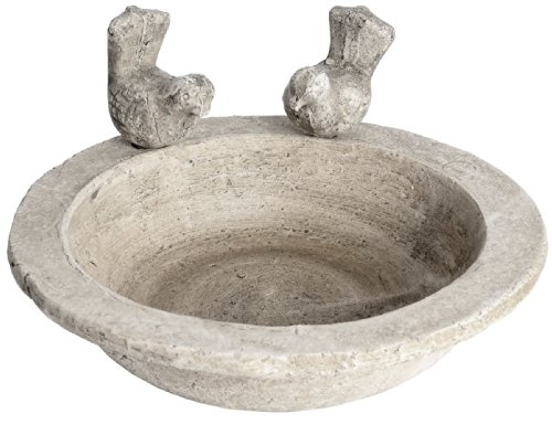 Hill 1975 9030 Bird Bath Small, STONE, Multi-Colour, One Size, 24.5 x 24.5 x 6cm