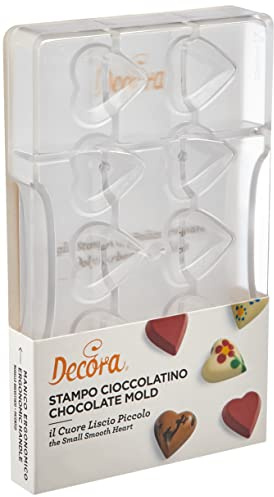Decora 0050075 Profi-SCHOKOLADENFORM FÜR Herzen 32,5X35-10 Herzen,Durchsichtig
